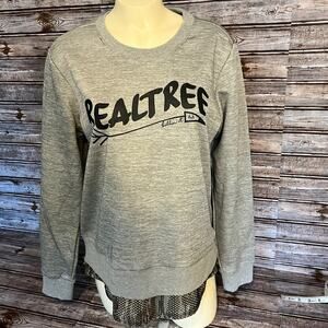 NWOT Realtree Sweatshirt with Camo mesh Size Large
